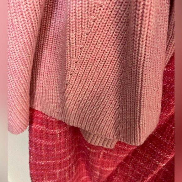 KATE SPADE MARBLED PINK SWEATER SIZE LARGE NWOT - Picture 8 of 9